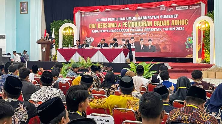 KPU Sumenep Resmi Bubarkan Badan Adhoc Pilkada 2024, Apresiasi Perjuangan Penyelenggara Pemilu