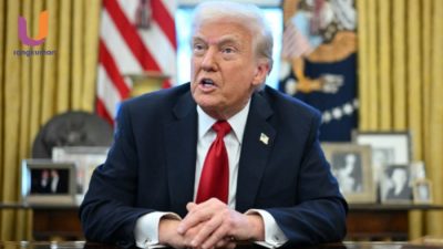 POTRET. Presiden AS Donald Trump memberikan pernyataan di Gedung Putih terkait ketegangan dengan Iran. (Dok. Istimewa/Rangkuman.net)
