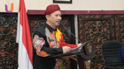 POTRET. Kepala BAPPEDA Sumenep, Arif Firmanto, saat memberikan sambutan di acara Musrenbang RKPD 2026. (Dok. Ury/Rangkuman.net) 