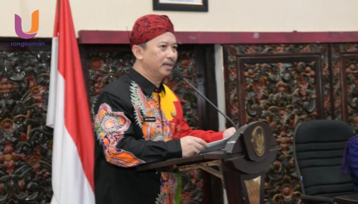 POTRET. Kepala BAPPEDA Sumenep, Arif Firmanto, saat memberikan sambutan di acara Musrenbang RKPD 2026. (Dok. Ury/Rangkuman.net)