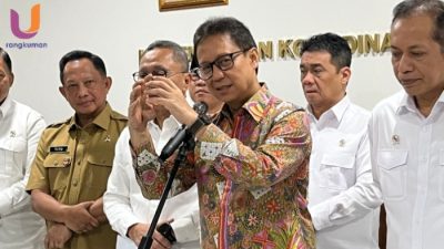 POTRET. Menkes Budi Gunadi Sadikin usai rapat Kopdes Merah Putih di Kantor Kemenko Pangan, Jakarta Pusat, Beberapa waktu lalu. (Dok. Istimewa/Rangkuman.net) 
