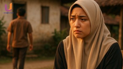 POTRET. Ilustrasi dugaan Hasan telah menceraikan Makkiyah, usai ramai dan jadi pembicaraan di publik, (Dok. Ury/Rangkuman.net) 