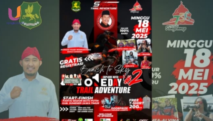 FOTO: Pamflet Adventure Trail 2025, yang akan di gelar di Pantai Badur,(Dok. Istimewa/Rangkuman.net)