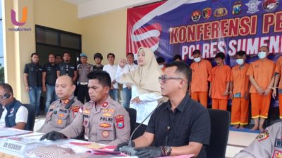 POTRET. Kapolres Sumenep, AKBP Rivanda, Pimpin konferensi pers, di Mapolres setempat, (Dok. Ury/Rangkuman.net) 