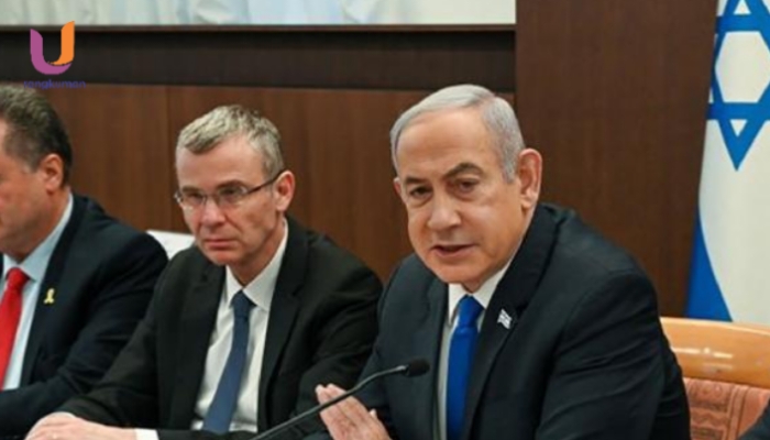 POTRET. Perdana Menteri Israel Benjamin Netanyahu, saat konferensi pers bersama Presiden Prancis Emmanuel Macron di Istana Merdeka, Jakarta, pada 28 Mei 2025, (Dok. Istimewa/Rangkuman.net) 