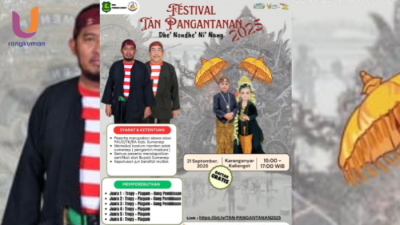 POTRET. Famplate acara Festival Tan Pangantanan, (Dok. Istimewa/Rangkuman.net) 