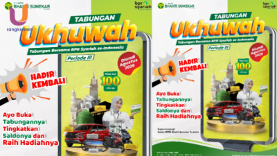 POTRET. Famplate Program unggulan Tabungan Ukhuwah, PT BPRS Bhakti Sumekar, Sumenep (Dok. Ury/Rangkuman.net)