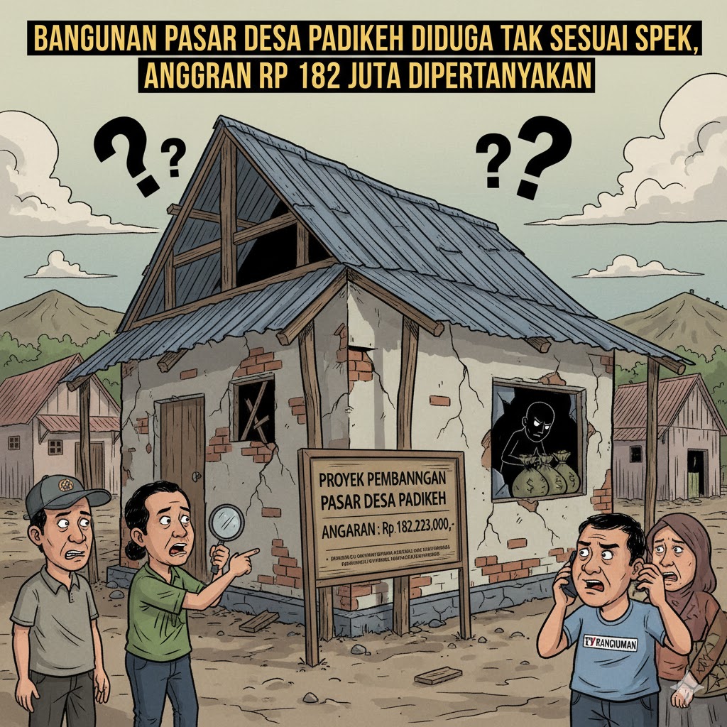 ILUSTRASI: Pasar Desa Padikeh Diduga Tak Sesuai Spek, Anggaran Rp 182 Juta Dipertanyakan (Rangkuman.net)