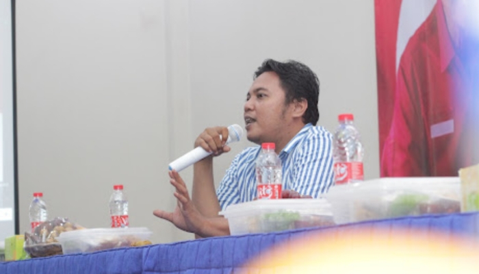 ACARA. Potret pemateri saat menyampaikan pandangan dalam forum diskusi Empat Pilar Kebangsaan yang berlangsung interaktif, Selasa (23/12) sore. (Istimewa/Rangkuman)
