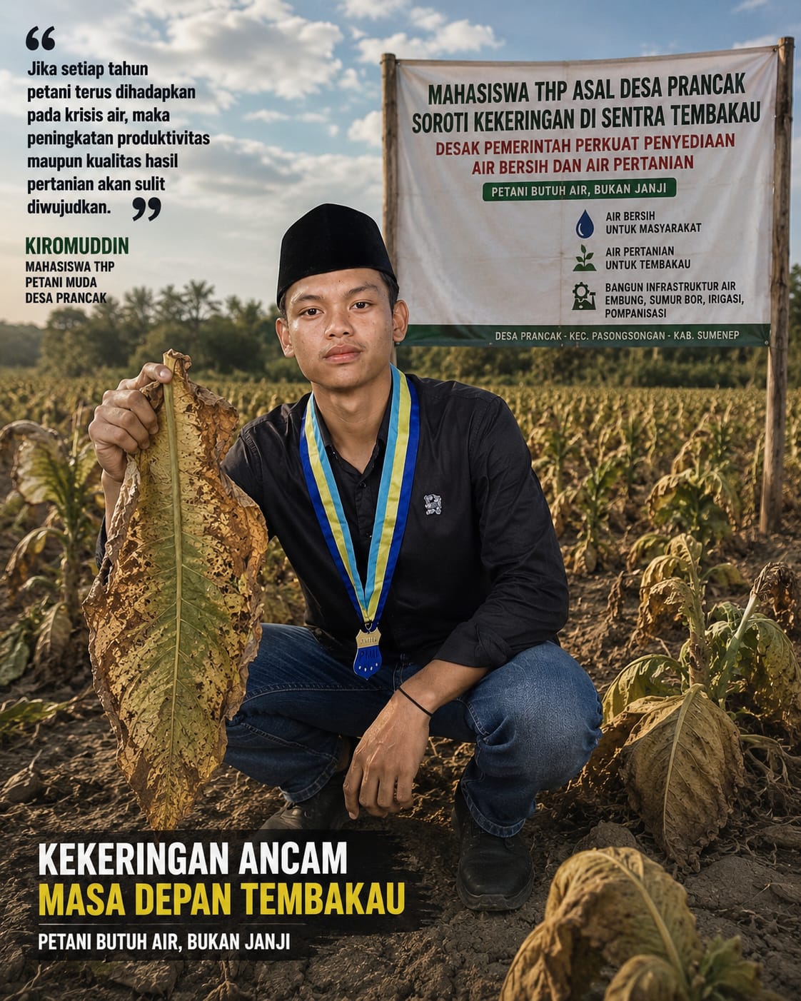 Kekeringan Ekstrem dan Krisis Air Bersih Melanda Desa Prancak